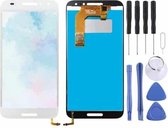 Lcd-scherm en Digitizer Full Assembly voor Alcatel A3 5046 / 5046D / 5046X / OT5046 (wit)