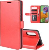 Voor Galaxy A90 5G R64 Texture Single Fold Horizontale Flip Leather Case met houder & kaartsleuven & portemonnee (rood)