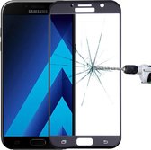 Voor Galaxy A7 (2017) / A720 0,26 mm 9H Oppervlaktehardheid Explosiebestendig Zeefdruk Gehard glas Gebogen film op volledig scherm (zwart)