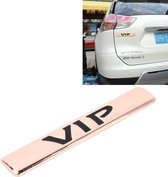 Auto VIP-sticker VIP-label Autostickers 3D metalen mode VIP-logo autostickers, maat: 9,5 * 1,5 cm (champagne goud)