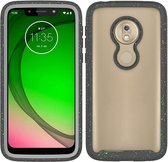 Voor Motorola Moto G7 Play Shockproof Starry Sky PC + TPU beschermhoes (zwart)