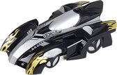 WT891-1 afstandsbediening klimmen RC auto met led-verlichting 360 graden roterende stunt speelgoed antigravity machine muur auto (zwart)