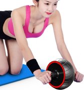 Huishoudelijke fitnessapparatuur Bandtextuur Abdominaal wiel voor mannen / vrouwen (rood)