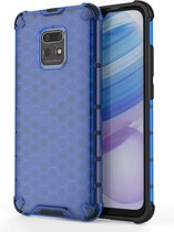 Voor Xiaomi Redmi 10X 5G schokbestendige honingraat pc + TPU beschermhoes (blauw)