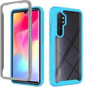 Voor Xiaomi Mi Note 10 Lite schokbestendige sterrenhemel PC + TPU beschermhoes (hemelsblauw)