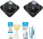 Comfortpool Zonneboiler - Zwembad verwarming - 2 stuks - Max. Zwembadinhoud: 20.000 liter - Met WAYS Repairkit en Teststrips