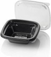 Dome Pack vierkant 135x135mm helder/zwart combi (400 st.)