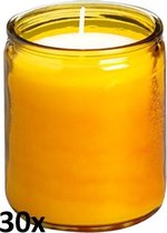 30 stuks Bolsius Starlights amber glazen kaarsen 82/68 (60 uur)