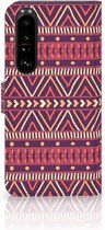 GSM Hoesje Sony Xperia 1 III Bookcase Aztec Purple