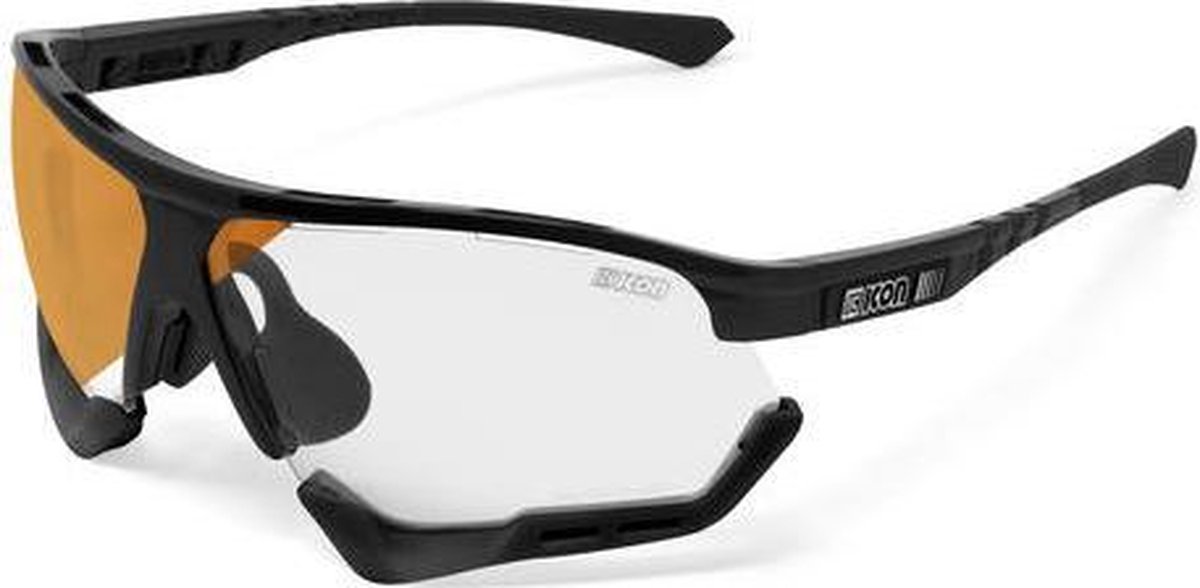 Scicon - Fietsbril - Aerocomfort XL - Zwart Gloss - Fotochrome Lens Brons Spiegel