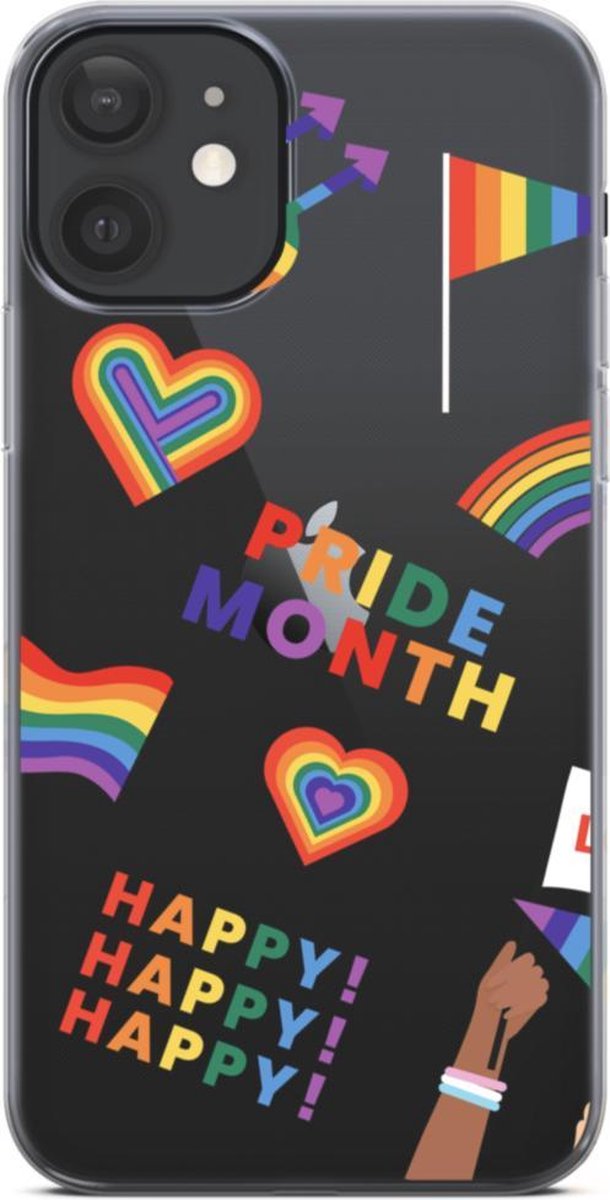 ShieldCase Happy Pride Month geschikt voor Apple iPhone 12 / 12 Pro