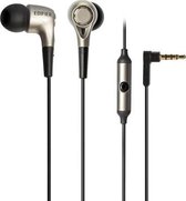 Edifier H230P in-ear subwoofer 3,5 mm draadgestuurde sportoortelefoon met microfoon, kabellengte: 1,3 m (zwart)
