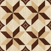 Crearreda Tegelstickers Wood Tiles 40x40cm Bruin 3 Stuks