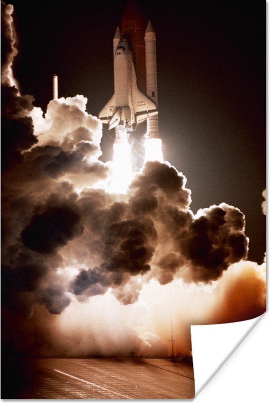 Poster Space shuttle lancering - 40x60 cm