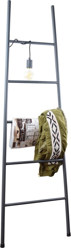 LOFT42 Trap Metalen Decoratieladder Zwart  - Industrieel - 175x50x4