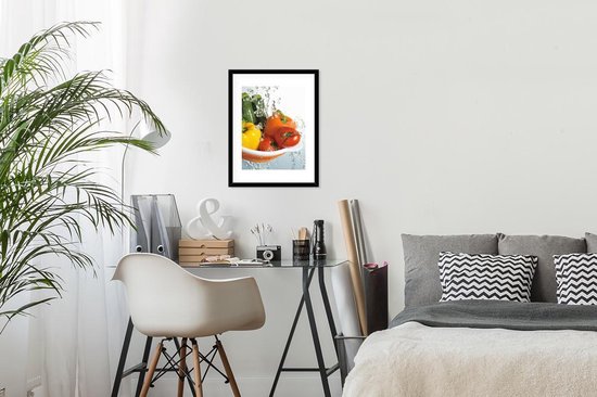 Cadre photo avec affiche - Légumes - Water - Passoire - 30x40 cm - Cadre pour affiche