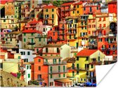 Poster Gekleurde huizen in Cinque Terre - 120x90 cm