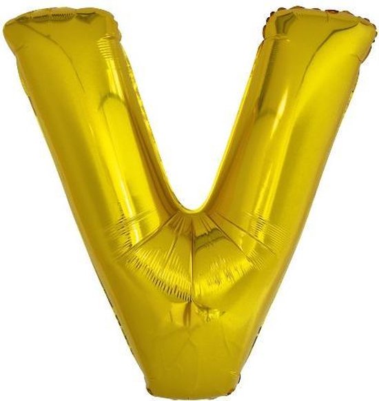 Amscan Letterballon V Folie 86 Cm Goud