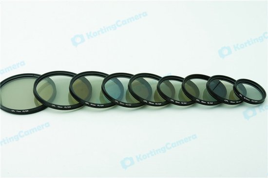 Objectif d'appareil photo à filtre polarisant CPL 72 mm Canon Nikon Sony