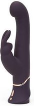 Grey Greedy Girl Stroking Motion G-Spot Vibrator - Purple - Thrusting Vibrators -