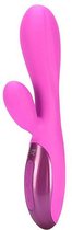 UltraZone Excite 6x Rabbit Style Silicone Vibe - Pink - Rabbit Vibrators - Happy Easter!