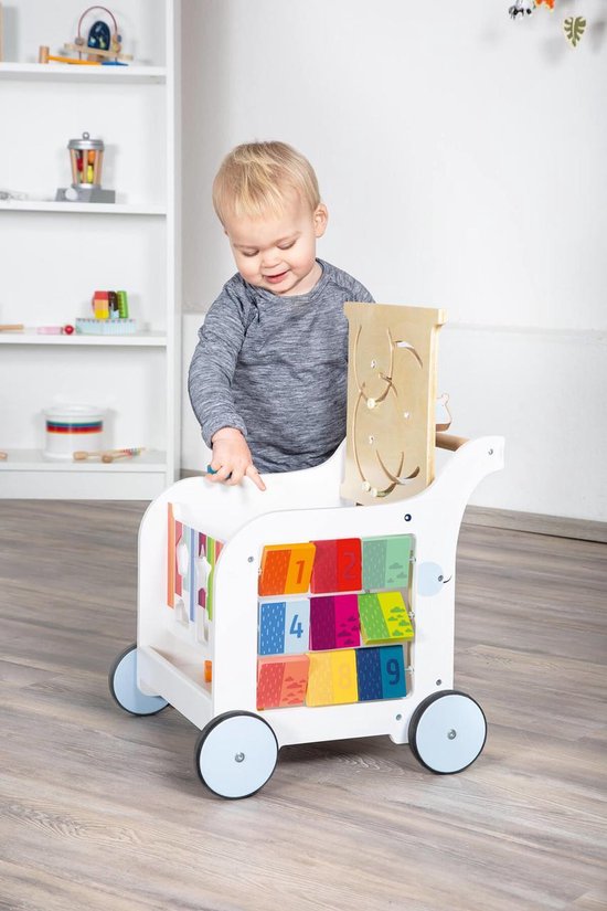 Small Foot - Houten Baby Walker Loopwagen Bloemen van Small Foot — afbeelding 5