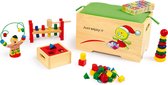 Base Toys Houten Speelgoed Kist met Inhoud
