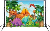 2.1mx 1.5m Dinosaur World Cartoon Fotoshoot Scène Fotografie Achtergronddoek (W102)