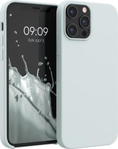 kwmobile telefoonhoesje voor Apple iPhone 12 Pro Max - Hoesje met siliconen coating - Smartphone case in mat lichtgrijs