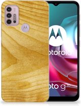 GSM Hoesje Motorola Moto G30 | G10 Cover Case Licht Hout