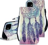 3D-schilderijpatroon Gekleurde tekening Horizontale flip PU-lederen hoes met houder & kaartsleuven en portemonnee voor iPhone 12/12 Pro (veerwindgong)