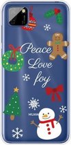 Voor Huawei Y5p Christmas Series Transparante TPU beschermhoes (Simple Snowman)