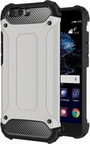Voor Huawei P10 Tough Armor TPU + pc combinatiebehuizing (grijs)
