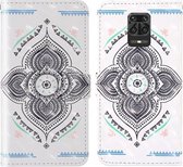 Voor Xiaomi Redmi Note 9 Pro / Note 9 Pro Max 3D-schilderij Gekleurd tekeningpatroon Horizontaal Flip TPU + PU lederen tas met houder & kaartsleuven & portemonnee & lanyard (tol)