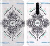 Voor Xiaomi Redmi Note 8 Pro 3D-schilderij Gekleurd tekeningpatroon Horizontaal Flip TPU + PU-lederen hoes met houder & kaartsleuven & portemonnee & lanyard (tol)