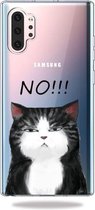 Patroon afdrukken Zachte TPU mobiele telefoon beschermhoes voor Galaxy Note10 + (GEEN kat)