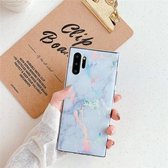 TPU Glossy Laser Marble IMD Colorful TPU Case voor Galaxy Note10 + (wit)