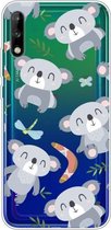 Voor Huawei Enjoy 10 Lucency Painted TPU beschermhoes (koala)