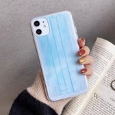 Gepersonaliseerd creatief patroon 1,5 mm dik TPU schokbestendig hoesje voor iPhone 11 Pro Max (blauw)