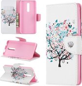 Gekleurde tekening patroon horizontale flip lederen case voor Xiaomi Redmi K20 & K20 Pro, met houder & kaartsleuven & portemonnee (boom)