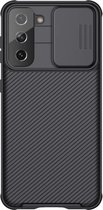 Voor Samsung Galaxy S21 5G NILLKIN Black Mirror Pro Series Camshield Volledige Dekking Stofdicht Krasbestendig Telefoon Case (Zwart)