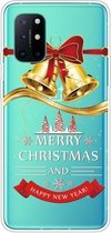 Voor OnePlus 8T Christmas Series transparante TPU beschermhoes (Golden Bell)