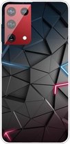 Voor OnePlus 9 schokbestendig geverfd transparant TPU beschermhoes (bouwstenen sterrenhemel)