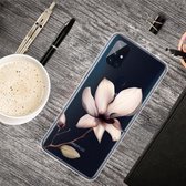 Voor OnePlus Nord N10 5G Gekleurde tekening Clear TPU beschermhoesjes (A Lotus)