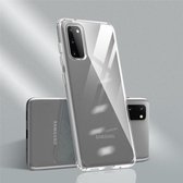 Voor Galaxy S20 Color Botton Ultradunne Clear TPU Case (Transparant + Transparant)
