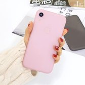 Voor iPhone XR 1,5 mm vloeibare emulsie doorschijnende TPU-hoes (roze)