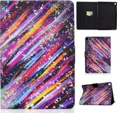 Voor iPad 10.2 / 10.5 (2017) en Air 10.5 (2019) Voltage Painted Pattern Tablet PC Beschermende lederen tas met beugel & kaartsleuven & Slaap / Wakker worden & Antislipstrip (Meteor)