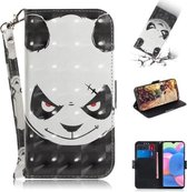 Voor Sony Xperia 20 3D Gekleurde Tekening Horizontale Flip PU Lederen Case met Houder & Kaartsleuven & Portemonnee (Angry Bear)