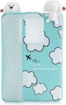 Voor Galaxy S20 Ultra schokbestendig Cartoon TPU beschermhoes (wolken)