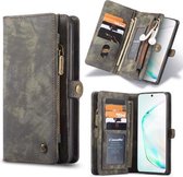 Voor Galaxy S20 CaseMe Afneembare multifunctionele horizontale flip lederen tas, met kaartsleuf & houder & rits portemonnee & fotolijst (zwart)